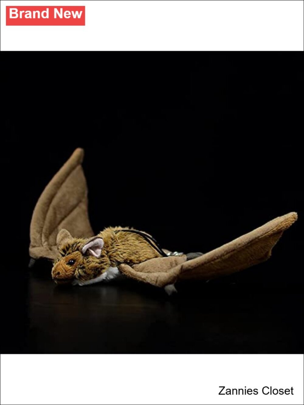 👻 Soft Realistic Bat Plush Stuffed Toy 12" Furry Stuffed Animal Cute Plushie